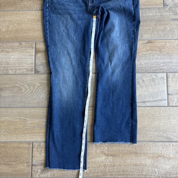 NYDJ Womens Size 6 Jeans Slim Bootcut Slimming Raw Edge Hem Cool Embrace - Picture 7 of 14